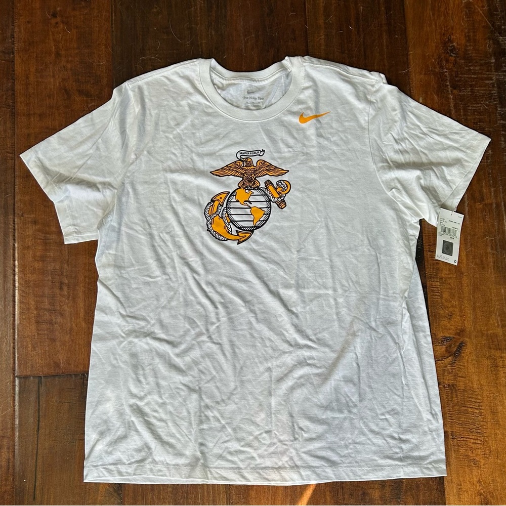 Nike men’s size XXL marine corps white t shirt new with tags NWT